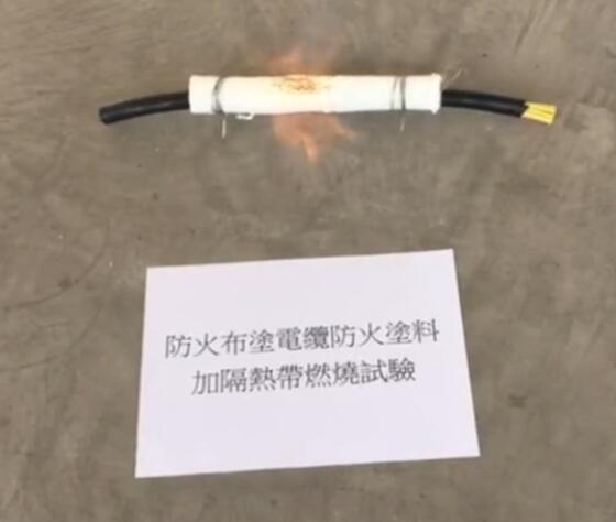Combustion test of refractory coating materials